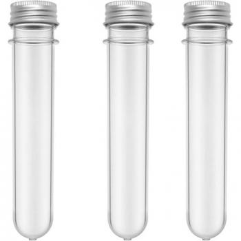 Clear Candy Storage Test Tubes - 40ml with Screw Caps (Set of 10)