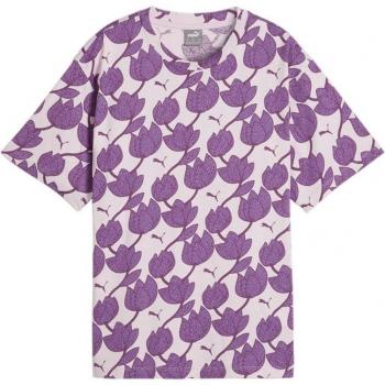 Camiseta Puma ESS+ Blossom AOP Manga Corta Lila Mujer
