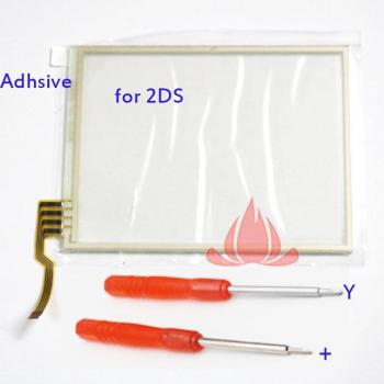 Ersatzglas für Nintendo 2DS Touchscreen mit Kleber