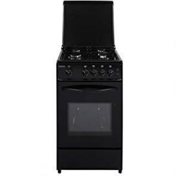 OCEANIC 105BV2 - Cuisiniere gaz - Noir - Eclairage - Grill électrique - L49 x H 85 x P 46 cm
