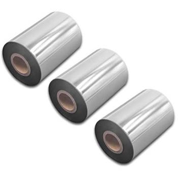 3x Thermal Ribbon compatible with TSC TTP-344M Plus, TTP-344M Pro Label Printer, 90 mm x 300 m, Wax Resin, Black - Vhbw