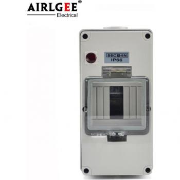 Wasserfestes IP66 56CB4N Mini-Verteilungsfeld – 4‑Wege‑Kunststoff, Solar‑DC