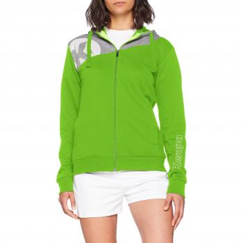 Kempa Herren Core 2.0 Kapuzenjacke, Hope grün/Dark grau melan, M