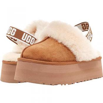 UGG - Zapatillas de casa Funkette de mujer con forro interior de pelo y plataforma