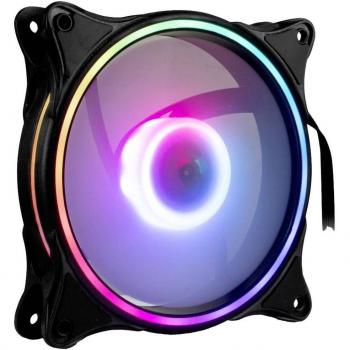 Inter-Tech Argus RS-081 RGB Ventola per PC case Nero, Bianco (L x A x P) 120 x 120 x 25 mm