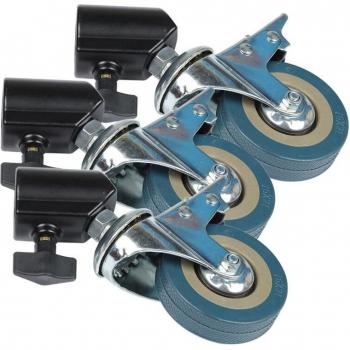 Hochbelastbares 22mm Zauberer Rad für Fotostudio und Studioboom