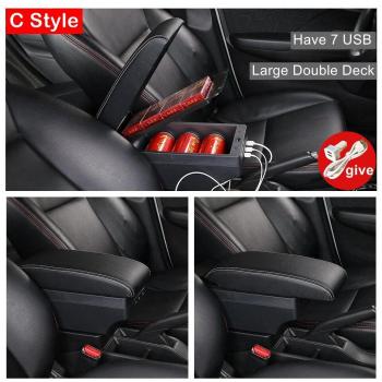 KIA Rio 3 Center Console Armrest with USB and Cup Holder
