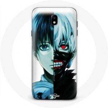 Coque Samsung Galaxy J5 2017 Tokyo Ghoul – Portrait à Mi‑Partie