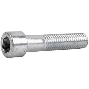 Tornillo de rosca metalizada en zinc, longitud 100 mm, tipo DIN 912, cabeza allen, métrica M‑8