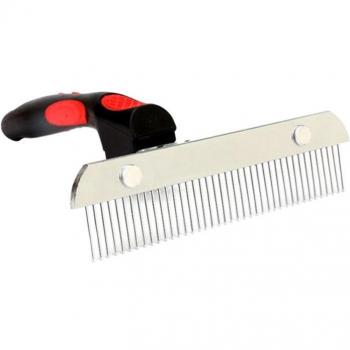 Durable Double Row Metal Pet Grooming Comb for Dogs
