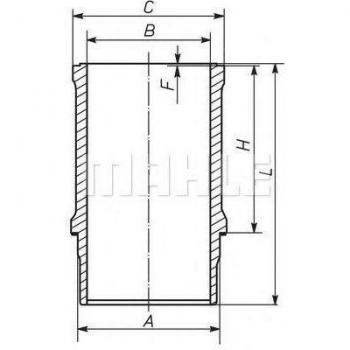 Mahle Original 021 WN 26 Tuta di Camicia per Cilindro