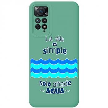 Funda Silicona Líquida Verde para Xiaomi Redmi Note 12 Pro 4G diseño Agua Dibujos