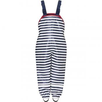 Pantaloni da pioggia Playshoes blu e bianchi