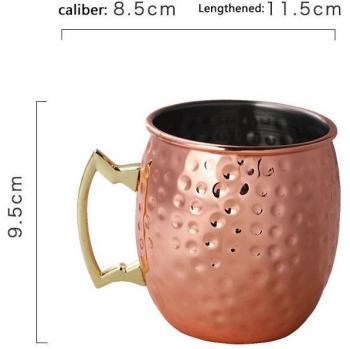 Copper Hammered Moscow Mule Mug – 550ml