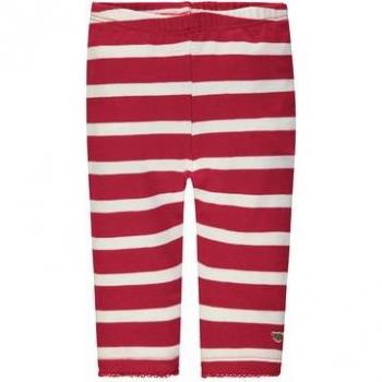Leggings Steiff per bambine a righe rosso e bianco