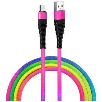 Câble de recharge Rainbow 1,5 m USB‑C – multicolore, robuste