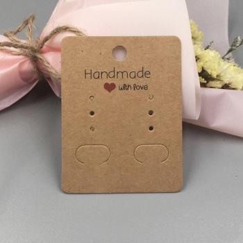50pcs Earring Display Cards 6.5x5cm
