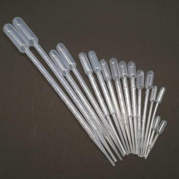 Multi-Size Plastic Pasteur Pipettes (20-200 pcs) - 0.2ml to 10ml