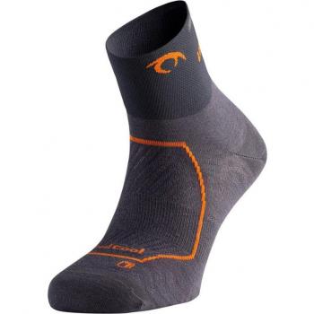 Lurbel Calcetines Cortos Race Three Gris Naranja