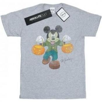 Frankenstein Mickey Mouse Tee for Boys 9-11 Years - White