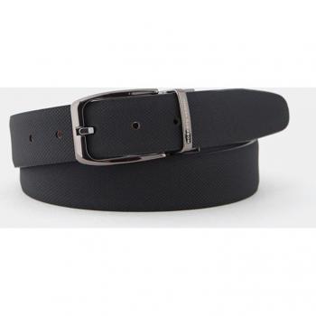 Roberto Verino Cinturón Masculino Dual Tono – Negro/Marino