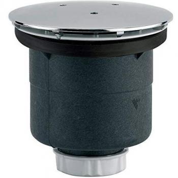 Bonde de douche capot en ABS chromé gros débit 120 mm Valentin