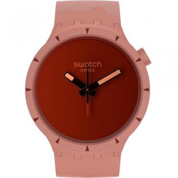 Swatch - Reloj big bold bioceramic canyon con correa color rojo de silicona