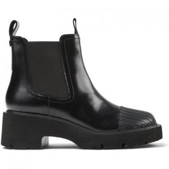 Botines Camper Milah de piel negra para mujer