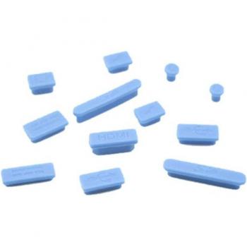CubrePortátil Silicona Suave: 13 Tapones de Colores