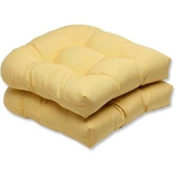 19 x 19 Inches Outdoor Dining Seat Cushions in Yellow