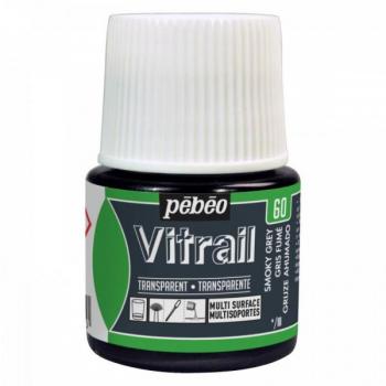 Peinture Vitrail pour verre Pébéo Gris Fumé 45ml