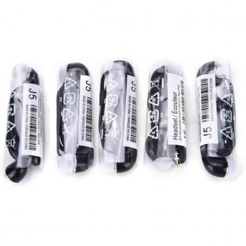 5pcs J5 Earphones with Microphone - Hands-Free for Samsung, HTC, Xiaomi