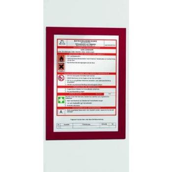 Durable Duraframe Self Adhesive Frame A4 Red (Pack of 2)