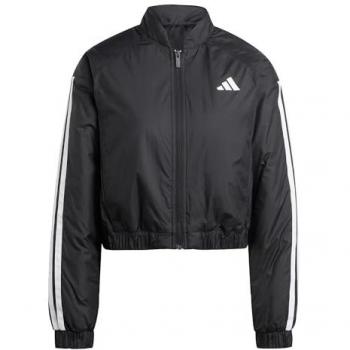 Chaqueta Mujer Essentials con Aislamiento, Corte Corta y 3 Rayas