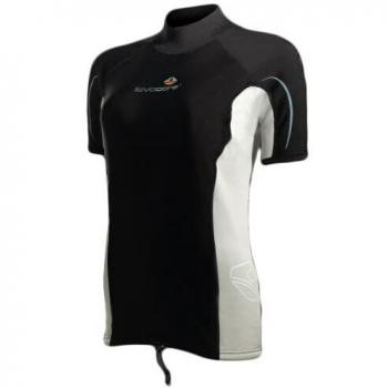 Lavacore - Camiseta de Manga Corta para Dama, Color Negro, Talla 14