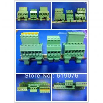 UL Approved 10pcs 5.08mm Pitch 4 Pin Terminal Block Connector Din Rail Mount