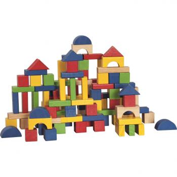 Woody - Klocki drewniane w wiaderku 100 szt