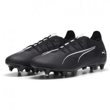 Puma Ultra Match Soft Ground Football Boots - male - Black/White - 11
