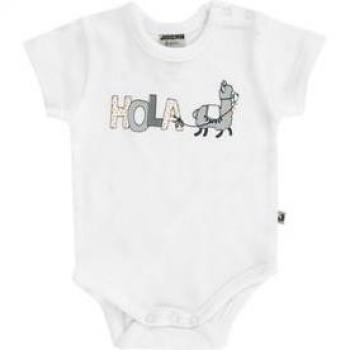 Body a maniche corte Lama off white