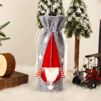 Bolsa de Lujo para Vino y Mesa Navideña