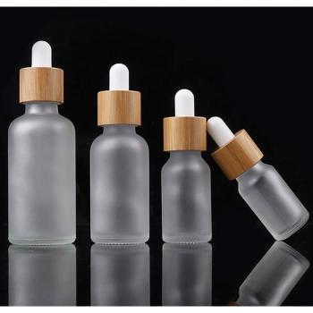 Botellas de pipeta rellenables 10ml con tapa de bambú