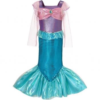Traje de princesas marinas para niños pequeños – Sirenita encantada