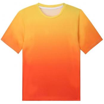 T-shirt Homme Slim Dégradé Jaune L