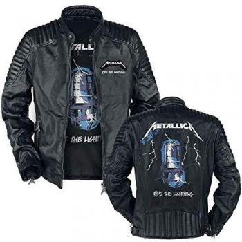 Chaqueta de Cuero Hombre Metallica Ride The Lightning M 3XL