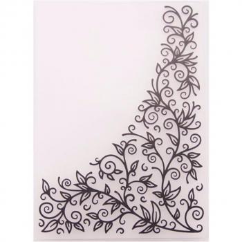 DIY Embossing Folder for Card Making - Flower Corner Y142