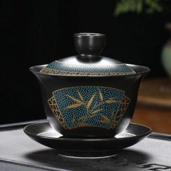 Art Flower Tea Bowl Kung Fu Retro Tea Set