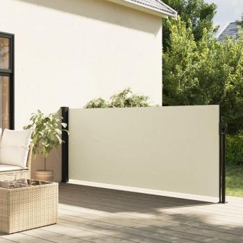 Retractable Side Awning Cream 120x500 cm