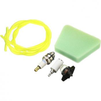 Poulan Chainsaw Air Fuel Filter Set 6pcs for Models 2055 2075 2150 2155 2175 2250 with Fuel Line Primer Bulb Spark Plug