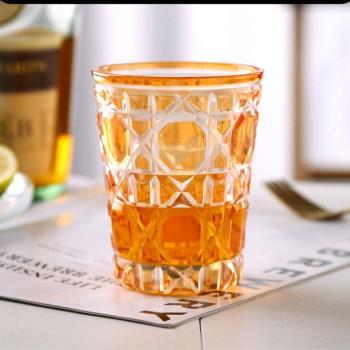 380Ml Rattan Plaid Wasserbecher Sternenhimmel Glas