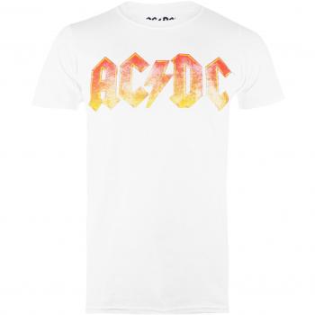 AC/DC Gradient Herren T-Shirt weiß, M